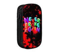 YINGD YoungBoy Never Broke Again Logo Pencil Case Large Capacity Doublelayer Pen Bag School Stationery Pouch Pencil case Supplies Penca