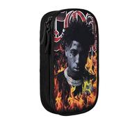 YINGD YoungBoy Never Broke Again Rapper Pencil Case Large Capacity Double-Layer Pen Bag School Stationery Pouch Organizer Office Supplies Pencase for Kids A