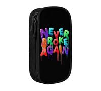 YINGD YoungBoy Never Broke Again Symbol Pencil Case Large Capacity Double-Layer Pen Bag School Stationery Pouch Organizer Office Supplies Pencase for Kids A