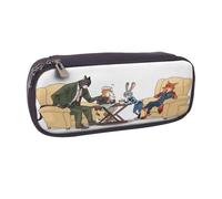 YINGD Zootopia Pencil Case Waterproof Brown Pen Bag for Artists Students & Professionals