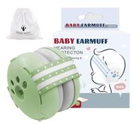 YingErTool Baby Ear Defenders - 25dB, Infant Headphones Noise Cancelling for 0-36 Months, Safe & Soothing Hearing Protection, Ideal for Travel, Sleeping (Green)