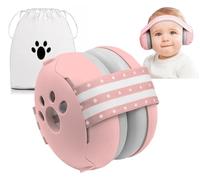 YingErTool Baby Ear Defenders - 25dB, Infant Headphones Noise Cancelling for 0-36 Months, Safe & Soothing Hearing Protection, Ideal for Travel, Sleeping (Pink)