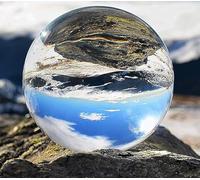YingErTool K9 Crystal Transparent Ball, 80mm/3.15 inches Decorative Photography Ball, Transparent Crystal Ball Photography Lens Ball - Glass Ball Soothing Device, Meditation, No Stand (80 mm)