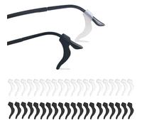 YINGFENG 20Pairs Glasses Anti-slip Silicone Ear Clip, Glasses Holder With Storage Box, Sports Eyeglass Ear Grips, Safety Eyewear Retainers for Sunglasses Presbyopia Eyeglass (10 Black 10 white)