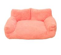 Yinghesheng Cat Beds for Indoor Cats, Cat Dog Sofa Kitten Puppy Bed with Non-Slip Bottom, Soft Sofas & Chairs for Dogs Pet Sleeping Bed Breathable,Pink,65 x 45 x 26 cm