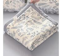 Yinghesheng Coverless Duvet Single Bedspread - 100% Cotton Quilted Bedspreads for UK Single, King Size Beds | Hypoallergenic, Easy Care Bedding,C,150x200cm