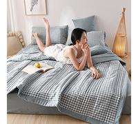 Yinghesheng Coverless Duvet Single Double King Size Bed, Lightweight Summer Duvet Blanket, Coverless Quilt Camping Reversible - Hypoallergenic Washable Cool Blanket,A02,180x200cm