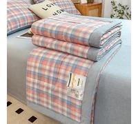 Yinghesheng Quilted Bedspreads for King Double Size, Printed Pattern Bedding Coverlets Lightweight Summer Blanket Comforter Soft Cotton Bedspread for All Season,B,200x230cm