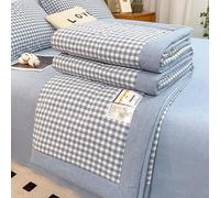 Yinghesheng Quilted Bedspreads for King Double Size, Printed Pattern Bedding Coverlets Lightweight Summer Blanket Comforter Soft Cotton Bedspread for All Season,F,150x200cm
