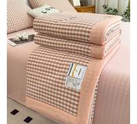 Yinghesheng Quilted Bedspreads for King Double Size, Printed Pattern Bedding Coverlets Lightweight Summer Blanket Comforter Soft Cotton Bedspread for All Season,A,200x230cm