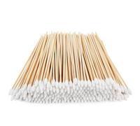 Yinghezu 200 Count Bamboo Cotton Swabs 6" Inch Long Pointed Cotton Swabs Cotton Tipped Applicator