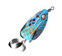 YINGhhh 4cm 5.8g Ray Frogs Crankbait Lures PVC Fishing with Double Hook Blackfish Baits Multiple Color