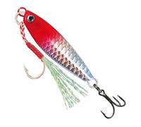 YINGhhh 5Pcs Metal Cast Jigging Spoon Lures with Treble Hook Spinner Baits 10g/20g Casting Jigs Sinking Fishing Baits Spinnerbait High Efficiency Fishing Lure with Treble Hook