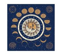 YINGhhh Divinations Tablecloth Card Mat Table Covers Astrological Oracles Pad Tarots Cloth Altars Cloth Board Game Pad Divination Cover