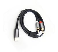 YINGhhh Universals Type C to 2RCA Auditory Cable Supporting Multiple Devices Premium Sound in Various Setting Portable Auditory Cable