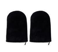 Yingjie 2 Pieces Double-Sided Tanning Mitt - Soft and Comfortable Black Reusable for Sunbathing, Bath, Sunscreen and Body Lotion Application