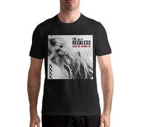 YINGLIAOO Das Pretty Reckless Herren Tops Kurzarm T-Shirt Schwarzes T-Shirt Black