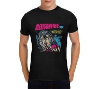 YINGLIAOO Men's New Alexisonfire Watch Out Hard Black T-Shirt - Black
