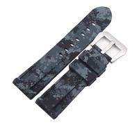 YINGO 22mm 24mm 26mm Camouflage Colorful Rubber Watch Band Compatible With Strap Gear S3 Classic(Black Silver buckle,26mm)