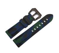 YINGO 22mm 24mm 26mm Camouflage Colorful Rubber Watch Band Compatible With Strap Gear S3 Classic(Blue Black buckle,22mm)