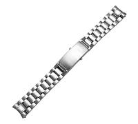 YINGO Solid Stainless Steel Watchband 20mm 22mm Curved End Watch Bracelet Compatible With Watch 212 213 300m Watchband Man Silver(22mm)