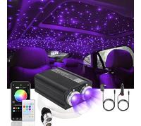 YINGTOUSHI Twinkle Headliner Star Light Kit, 1000Pcs*0.03in*9.8ft Ceiling Fiber Optic Lights APP/Remote Control Star Effect Music Mode RGBW Sound Activated for Car Roof Home Ceiling