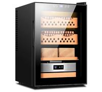 Yingtuwinh 50L Electric Cigar Humidors, Electronic Cooler Humidor with Drawer and Built-In Led Warm Light, 11-18℃ Intelligent Temperature Control and 60-80% Humidity Adjustment, for Cigar Enthusiasts