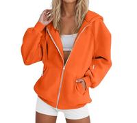 Yinguo christmas jumpers for women, jumpers, hoodie blanket for men, oversized hoodie men, women's hoodies, sweatshirt, women's sweatshirts, fluffy loungewear, fluffy loungewear, womens oodie Orange