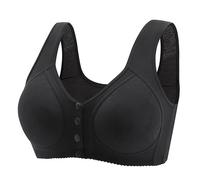 Yinguo Comfortable Bra for Seniors 2023 New Comfortable Front Closure Button Bra Cotton Bras for Older Women Women S Sports Bras