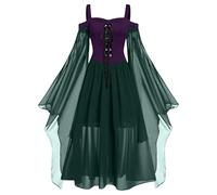 Yinguo Gothic Dress, The deep Costume, White Maxi Dress, Goth Skirt, Victorian Skirt, Cheerleader Halloween Costume Kids, Halloween Costumes for Girls, y2k Clothes, Pumpkin hat, Cowboy Poncho