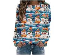 Yinguo woman jumper women santa sweatshirt women's oversized sweatshirts women's sweatshirt ugly sweater christmas womens cotton knit tops knitted jumpers for women xmas dresses for women uk