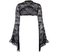 YINGWIN Goth Long Sleeves Smock Vintage Black Lace Grudge Aesthetic Y2K Luxury Party Sexy Crop Top