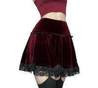 YINGWIN High-Waisted School Skirt Sweet and Cute Attire Harajuku Emo Sexy Mini Velvet Y2K Skirt for Dance K-pop