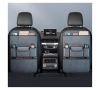 YINGWOQI Car Seat Back Organizer For Haval Divine Beast 2021, Premium Flannel Storage Organizer with Tissue Pocket, 2 Cup Holders & Multi Pockets(MoraIndi cyan,Two Storage)