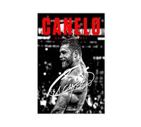 YINGXI Canelo Saul Alvarez Signed Poster Vintage Boxing Canvas Wall Art Decor Print Picture Paintings for Living Room Bedroom Decoration Unframe:12×18inch(30×45cm)