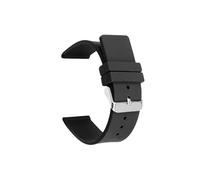 YingYou 12mm 14mm 16mm 18mm 20mm 22mm 24mm Silicone Strap Compatible With Omega Soft Rubber Band Candy Color Men Women Replace Bracelet Accessories(Black,BLACK BUCKLE_14MM)
