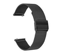YingYou 2 Piece Mesh & Solid Stainless Steel Watch Band 20mm Compatible With Galaxy Watch 42mm/Active 40mm/Gear S2 Classic/Gear Sport Band Strap(Coal Black,Active 2 40mm)