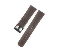 YingYou 20mm 22mm Oil Wax Cowhide Watch Band Retro Genuine Leather Watch Band Women Men Wristwatch Bracelet Universal Watchbands(Deep Gray,22mm)