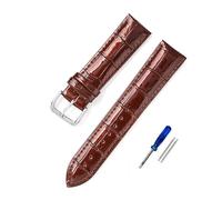 YingYou Quality Leather Watch Strap 12mm 14mm 16mm 18mm 20mm 22mm Watchband Women Universal Replacement Wrist Belt(Dark Brown,14mm)