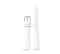 YingYou Quick Release Leather Watch Strap For Men And Women Belt Accessories Replacement Smart Soft WatchBand(White,12mm)