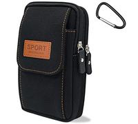 YINHEXI Phone Holster Bag Molle Waist Pouches, Small Tactical Duty Belt Backpack Pouch, Cell Phone Pouch Carrying Case Card Holder for Men and Women (Black-03)