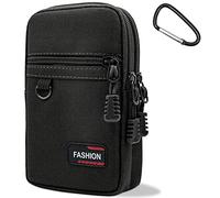 YINHEXI Phone Holster Bag Molle Waist Pouches, Small Tactical Duty Belt Backpack Pouch, Cell Phone Pouch Carrying Case Card Holder for Men and Women (Black-01)