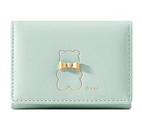 YINHEXI Wallet for Women Card Holder Small RFID Blocking Cute Small Leather Wallet Purse for Women Girls Small Mini Purse, Green, cute