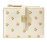 YINHEXI Wallet for Women, Womens Wallet Card Holder, Small Bifold RFID Blocking Purse, Cute Small Leather Pocket Wallet for Women, Girls, Ladies Mini Short Purse, Off White, Minimalist