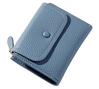 YINHEXI Wallet for Women, Womens Wallet Card Holder, Small Bifold RFID Blocking Purse, Cute Small Leather Pocket Wallet for Women, Girls, Ladies Mini Short Purse, Blue, Simplicity