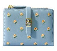 YINHEXI Wallet for Women, Womens Wallet Card Holder, Small Bifold RFID Blocking Purse, Cute Small Leather Pocket Wallet for Women, Girls, Ladies Mini Short Purse, Baby Blue, Minimalist