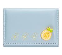 YINHEXI Wallet for Women, Women's Wallet Card Holder with Fruit Pattern, Small Trifold RFID Blocking Purse, Small Cute Leather Pocket Wallet, Baby Blue, Cute