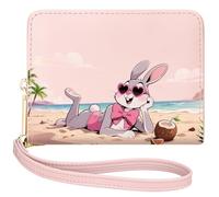 YINHEXI Women Wallet, Small Wallets Woman with Accordion Credit Card Holder, Birthday Christmas Gifts for Women Ladies Girls, Pink Rabbit, Simple