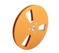 Yinhing 1/4 7 Inch Empty Tape Reel Aluminum Alloy 3 Hole Opening Machine Part Opener Compatible With Gold Lightweight Design Ideal for Enthusiasts And Vintage Equipment Res Torations (Gold)