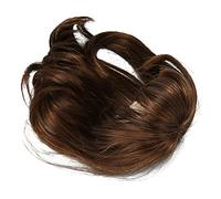 Yinhing 1/6 Ball Jointed Doll Wig, 1/6 Doll Wig with Bangs DIY Simulated Scalp High Temperature Silk Hair/Ball Jointed for 15.5 to 17cm (Light Brown)